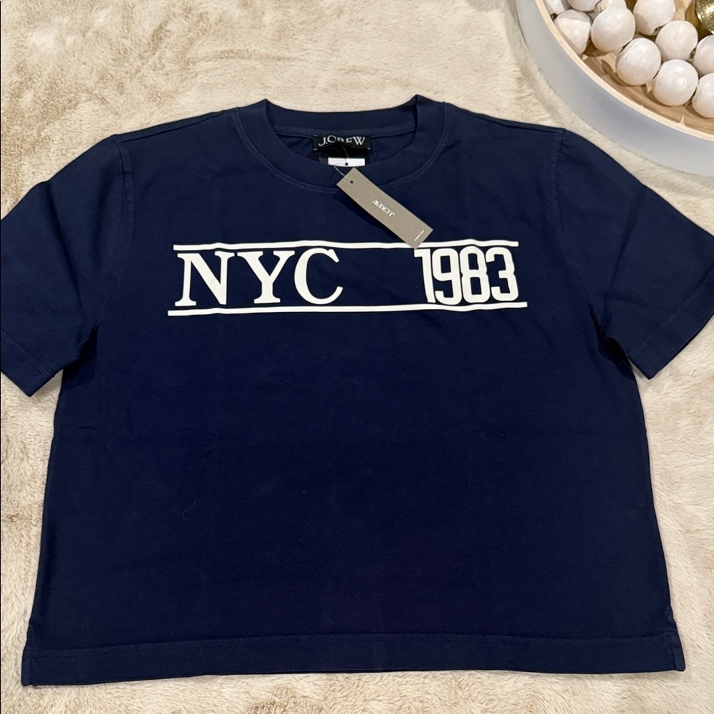 J. Crew Navy Blue NYC 1983 Tee